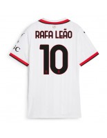 AC Milan Rafael Leao #10 Vieraspaita Naisten 2024-25 Lyhythihainen